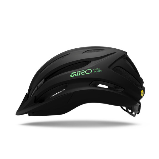 CASCO GIRO REGISTER MIPS II MATTE BLACK/GREEN NIÑO