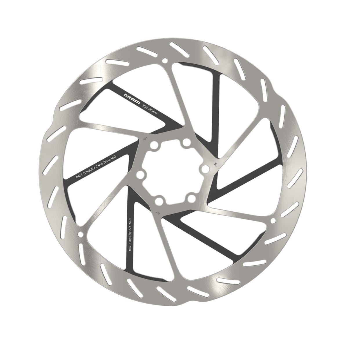 Disco HS2 E BIKE A1 2mm 6 Pernos — Talla 180mm
