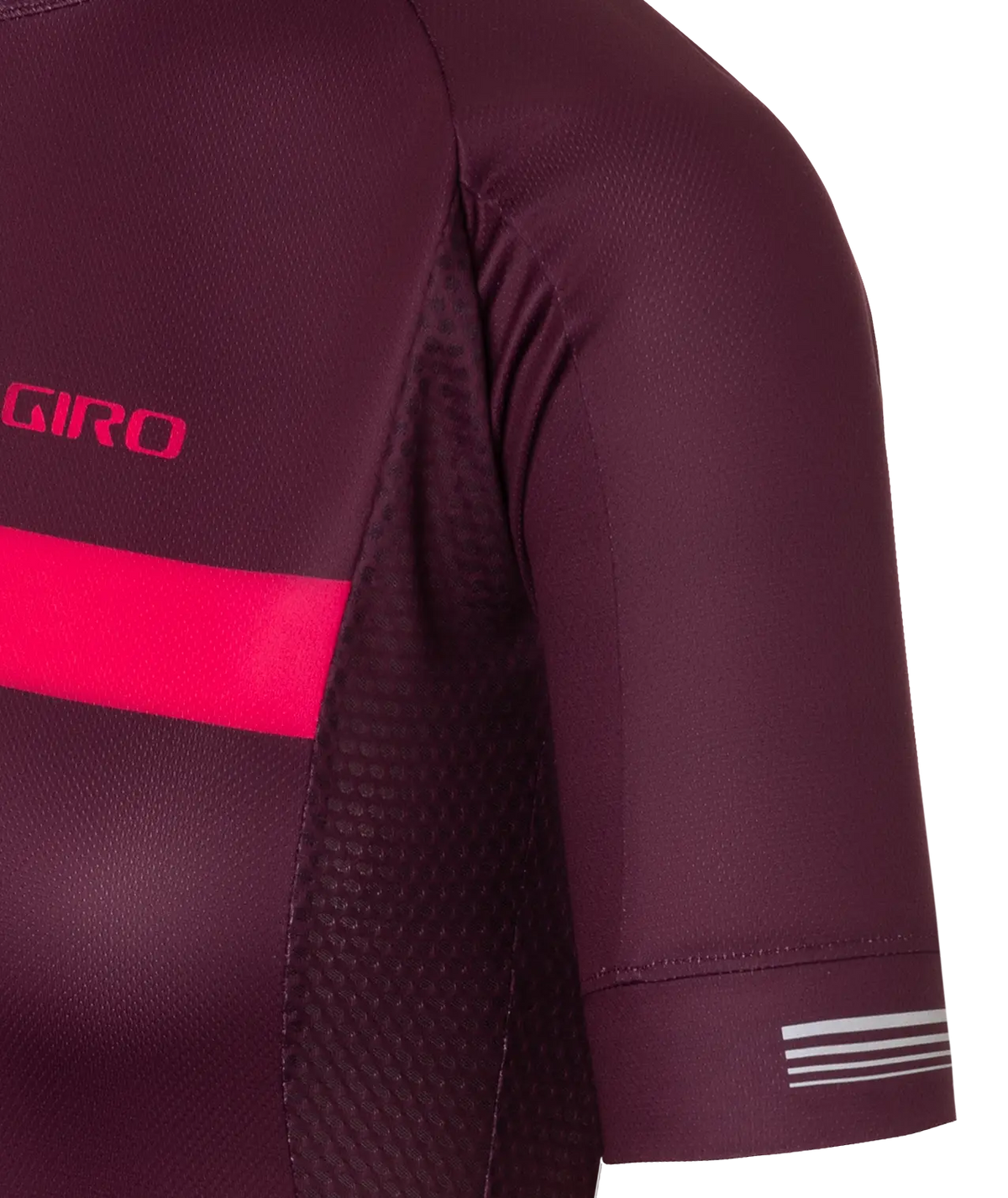 JERSEY CHRONO MUJER GIRO DARK CHERRY/RASPBERRY STRIPE