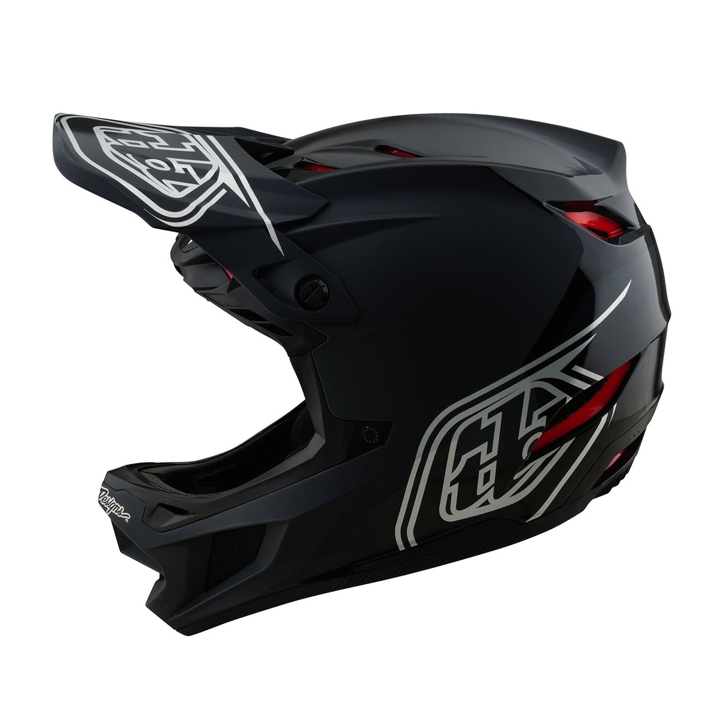 Casco Troy Lee Designs de bicicleta D4 polyacrylite shadow black