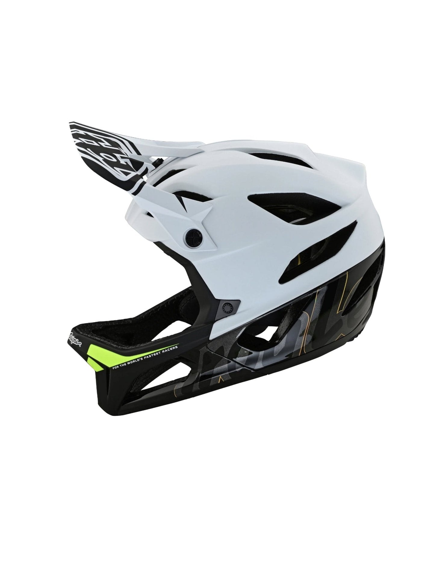 Casco Troy Lee Designs stage signature blanco