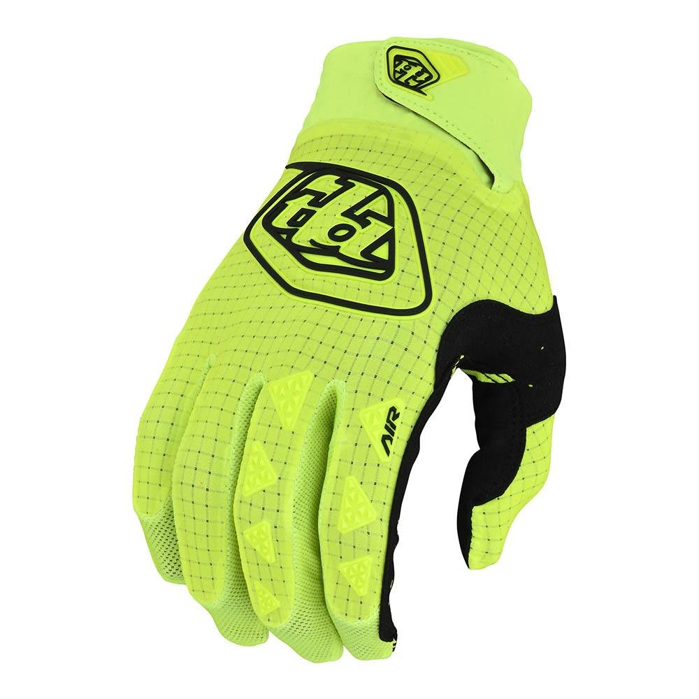Guante Troy Lee Designs air solid amarillo fluor de moto