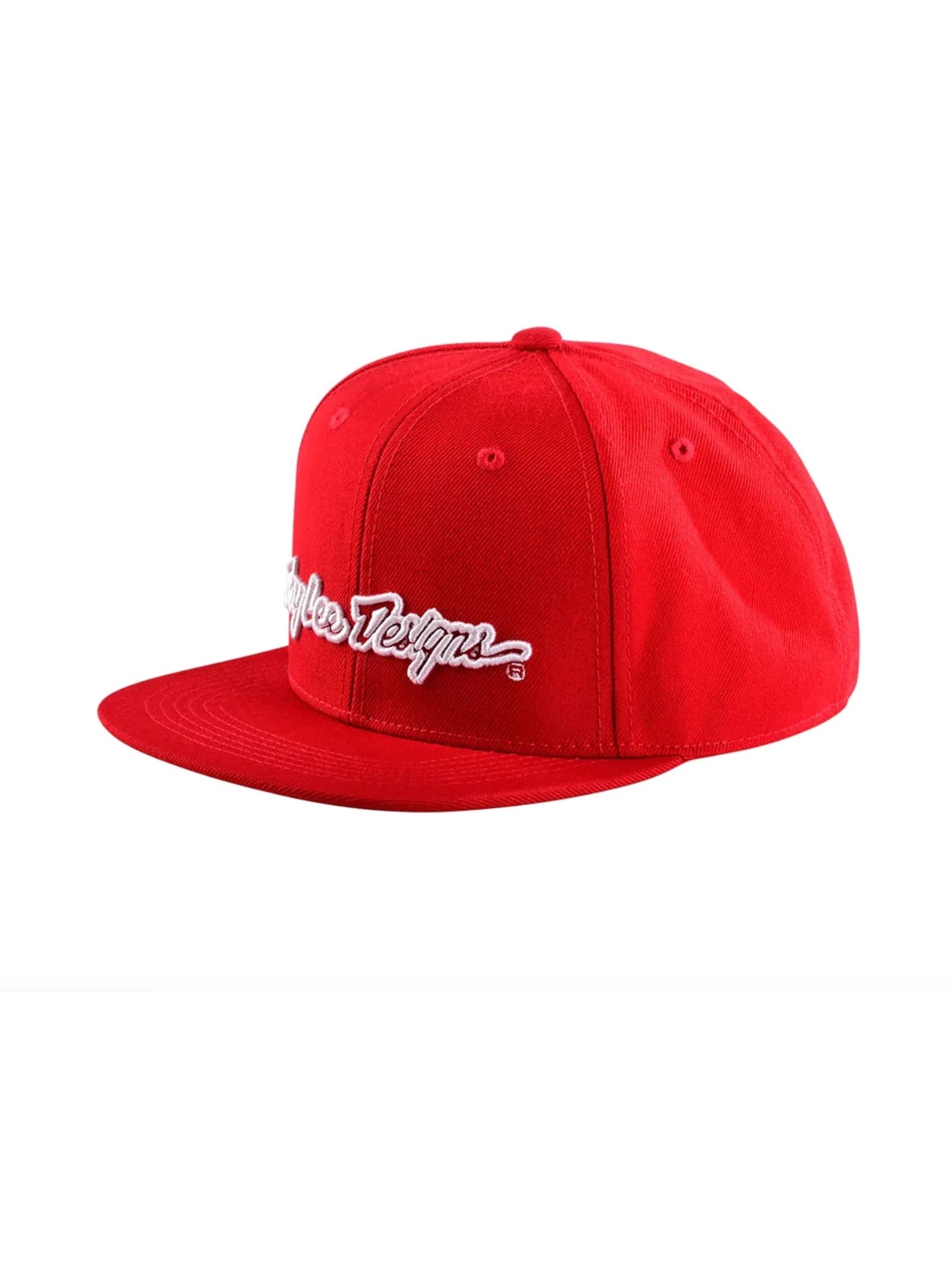 Jockey / Gorro Troy Lee Designs snapback signature rojo / blanco