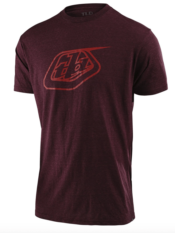 Polera Troy Lee Designs logo sangria