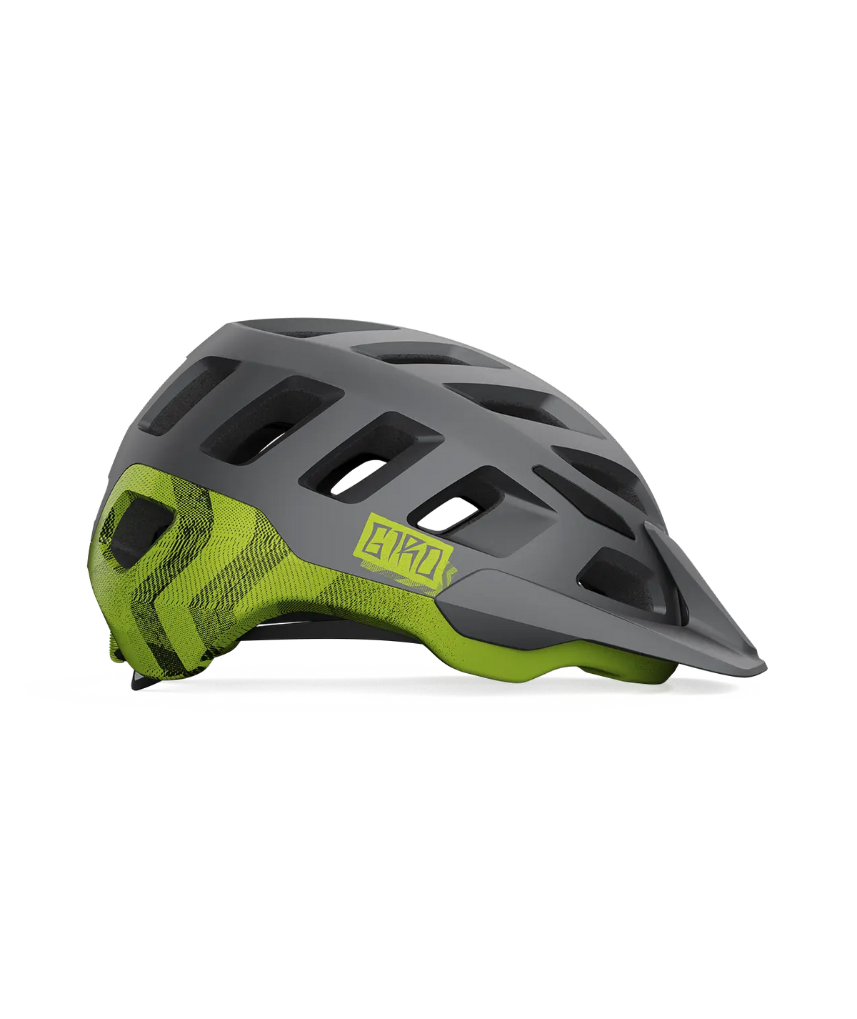 CASCO GIRO RADIX MIPS MATTE METALLIC BLACK/ANODIZED LIME