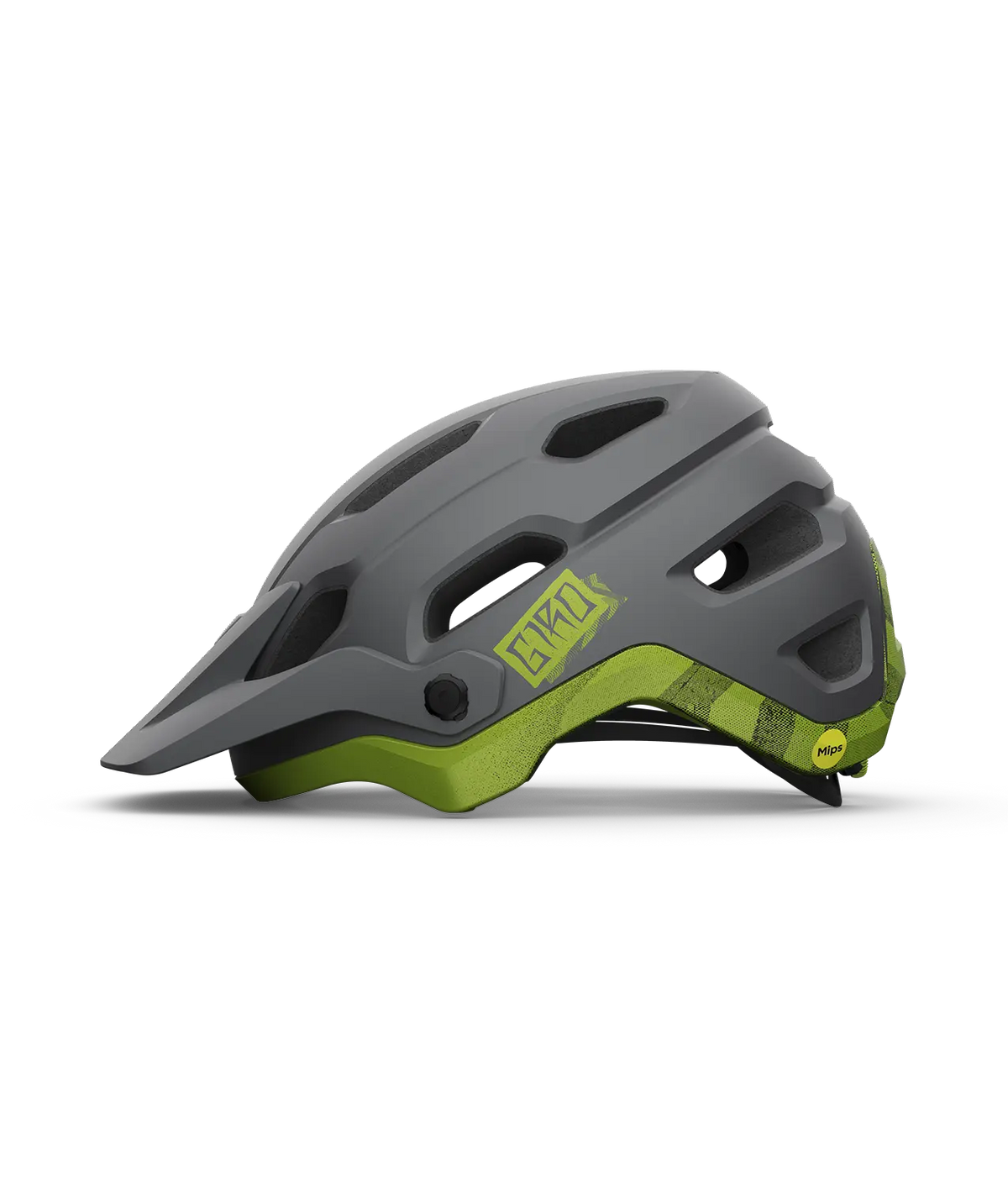 CASCO GIRO SOURCE MIPS MATE BLACK/ANODIZED LIME