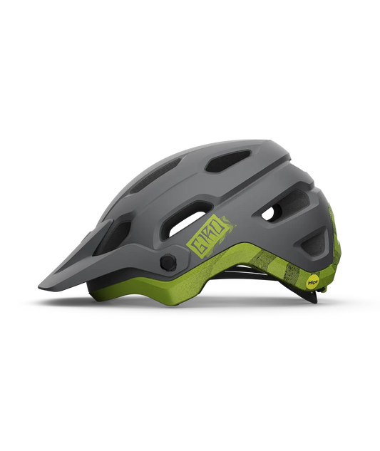 CASCO GIRO SOURCE MIPS MATE BLACK/ANODIZED LIME