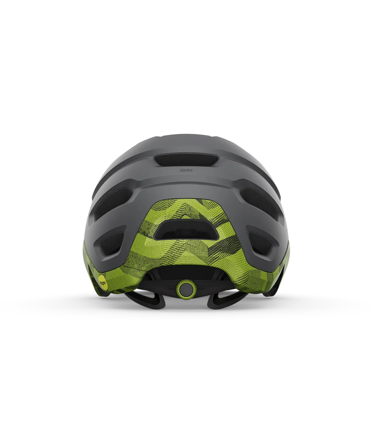 CASCO GIRO SOURCE MIPS MATE BLACK/ANODIZED LIME