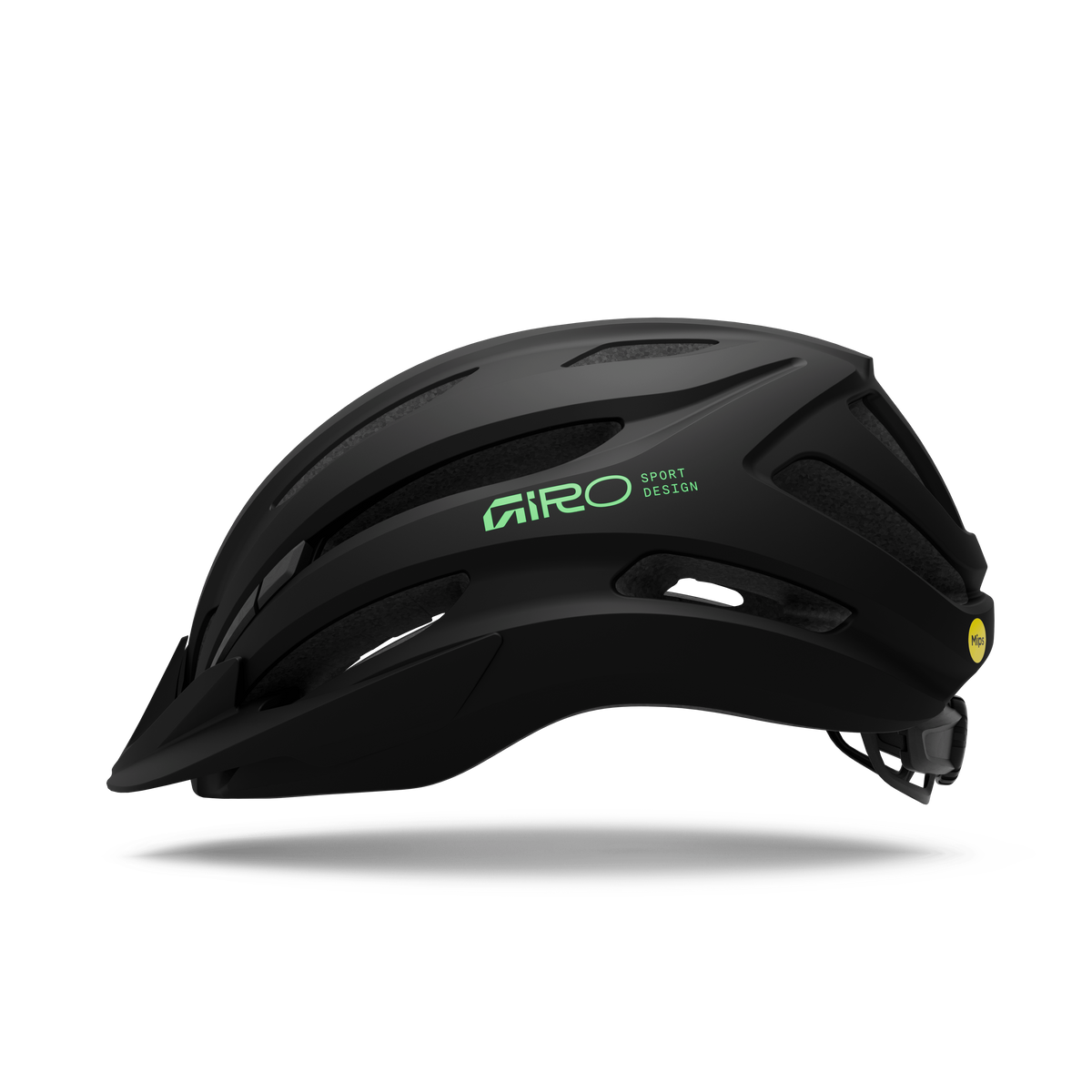 CASCO GIRO REGISTER MIPS II MATTE BLACK/GREEN NIÑO