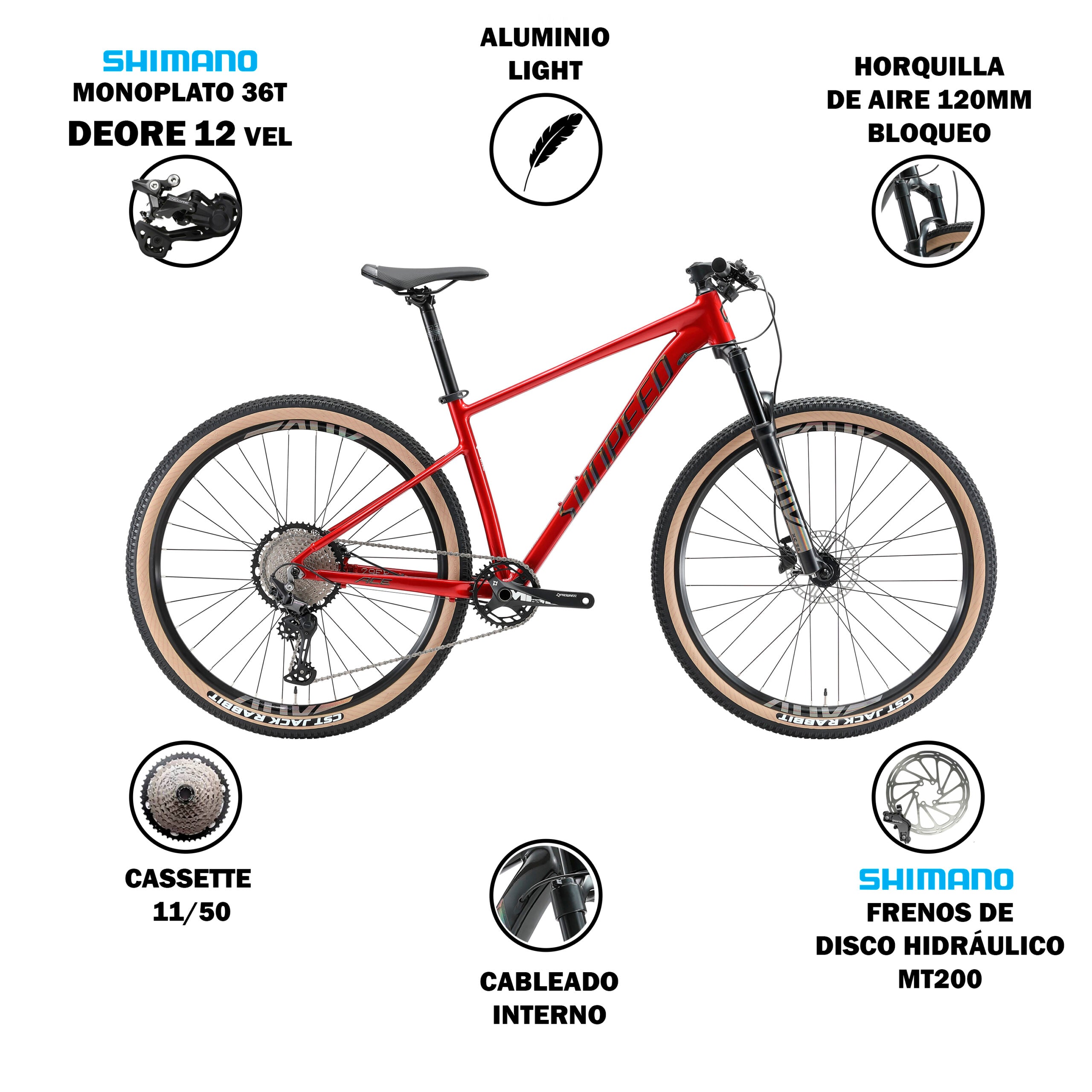 Bicicleta Sunpeed Ace Deore - 11