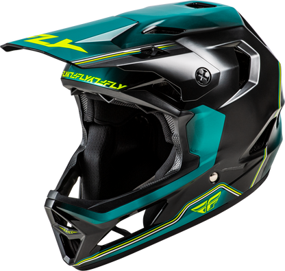2026 RAYCE REPEAT BICYCLE HELMET BLACK/TEAL/HI-VIS