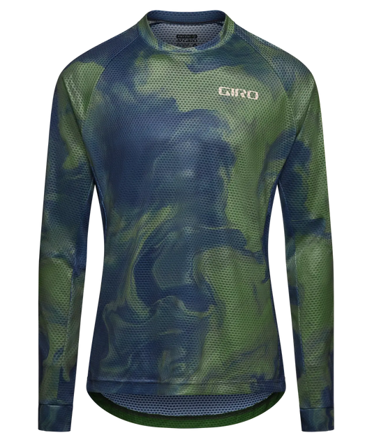 JERSEY GIRO HOMBRE ROUST MANGA LARGA VERDE COSMICO