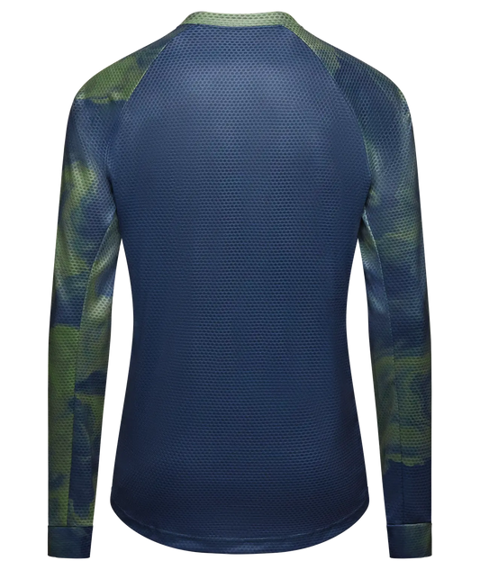 JERSEY GIRO HOMBRE ROUST MANGA LARGA VERDE COSMICO
