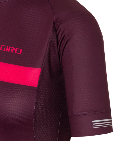 JERSEY CHRONO MUJER GIRO DARK CHERRY/RASPBERRY STRIPE