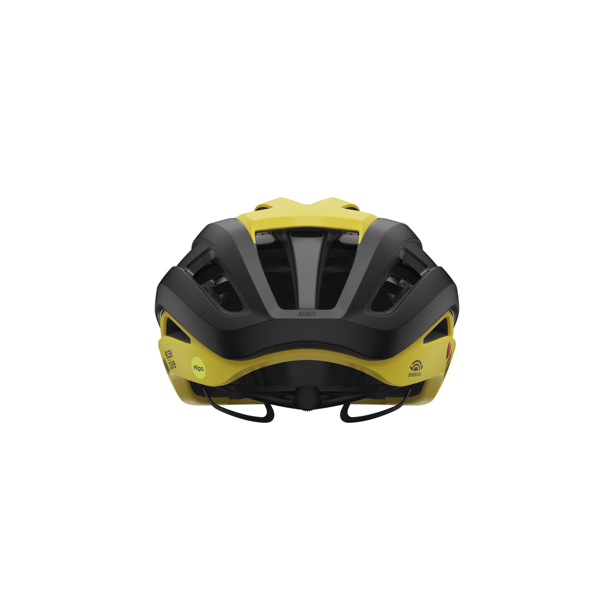 CASCO GIRO ARIES SPHERICAL TEAM VISMA BLACK/YELLOW 2025