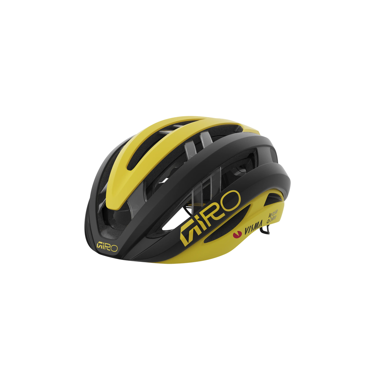CASCO GIRO ARIES SPHERICAL TEAM VISMA BLACK/YELLOW 2025
