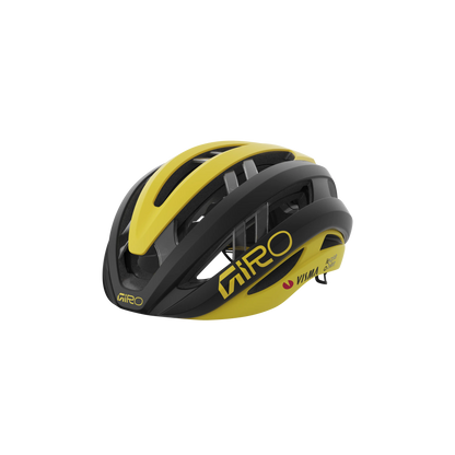 CASCO GIRO ARIES SPHERICAL TEAM VISMA BLACK/YELLOW 2025