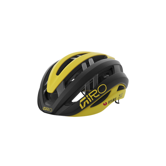 CASCO GIRO ARIES SPHERICAL TEAM VISMA BLACK/YELLOW 2025
