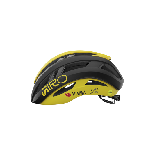 CASCO GIRO ARIES SPHERICAL TEAM VISMA BLACK/YELLOW 2025