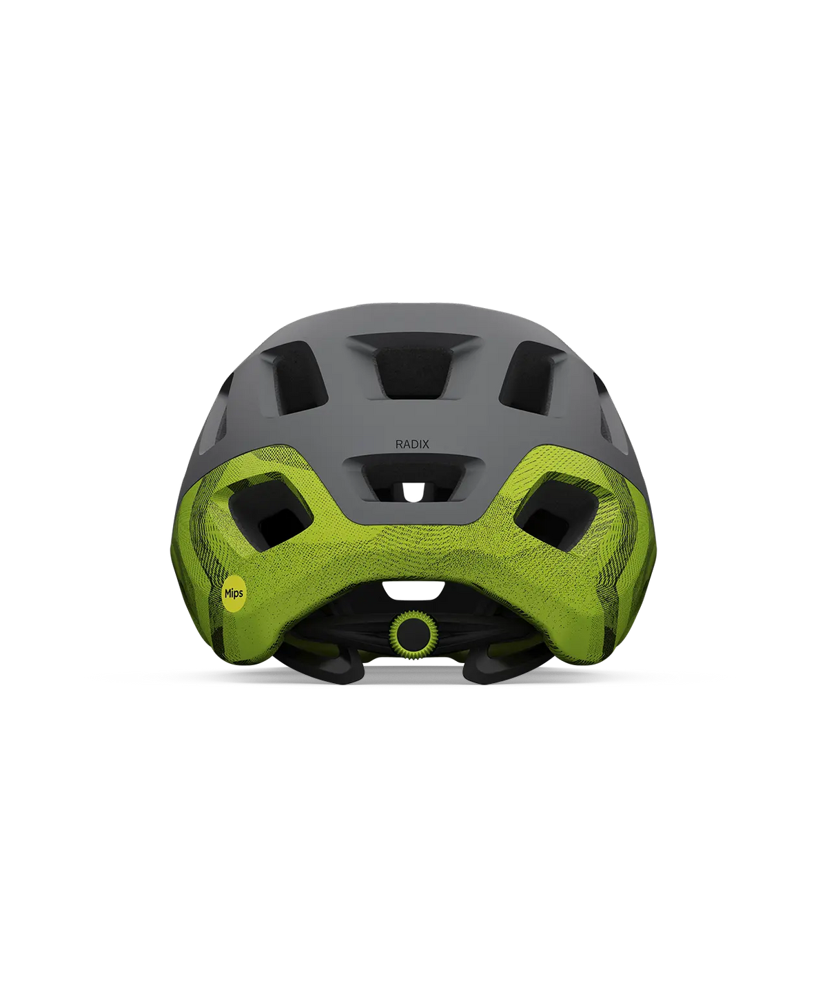CASCO GIRO RADIX MIPS MATTE METALLIC BLACK/ANODIZED LIME