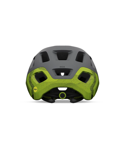 CASCO GIRO RADIX MIPS MATTE METALLIC BLACK/ANODIZED LIME