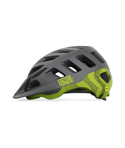 CASCO GIRO RADIX MIPS MATTE METALLIC BLACK/ANODIZED LIME