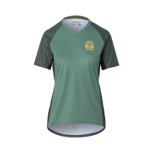 JERSEY GIRO ROUST MUJER GREY GREEN WAVY