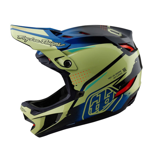 Troy Lee Designs Casco De Bicicleta D4 Composite Drip Glo Amarillo - procircuitcl