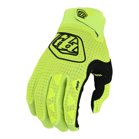 Guante Troy Lee Designs air solid amarillo fluor de moto