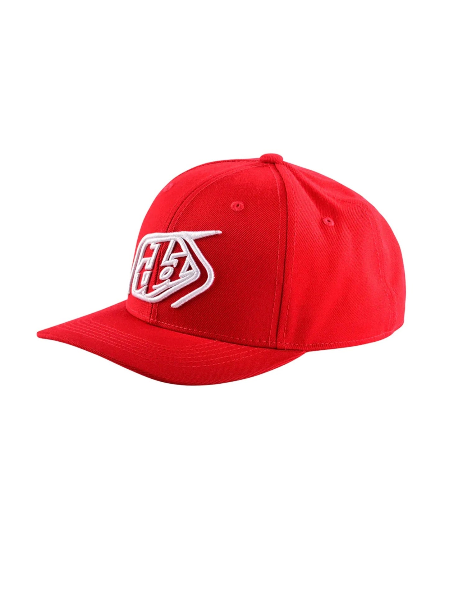 Jockey / Gorro Troy Lee Designs snapback crop rojo / blanco