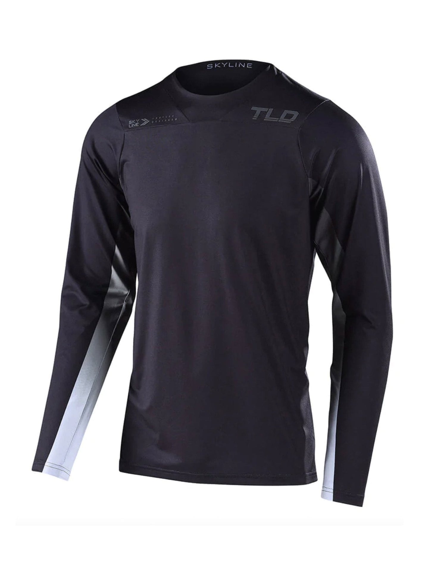 Polera Troy Lee Designs de bicicleta skyline ls jet fuel gris