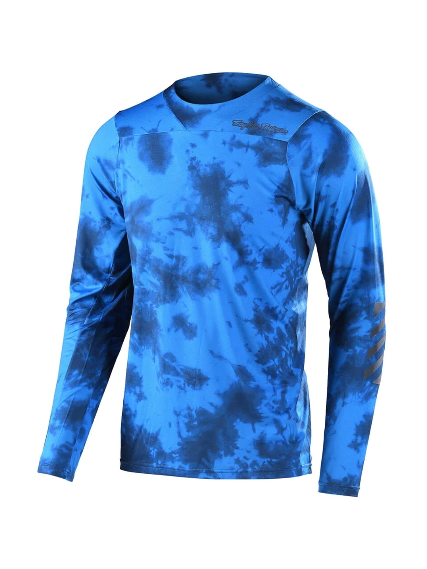 Polera Troy Lee Designs de bicicleta skyline ls tie dye slate azul