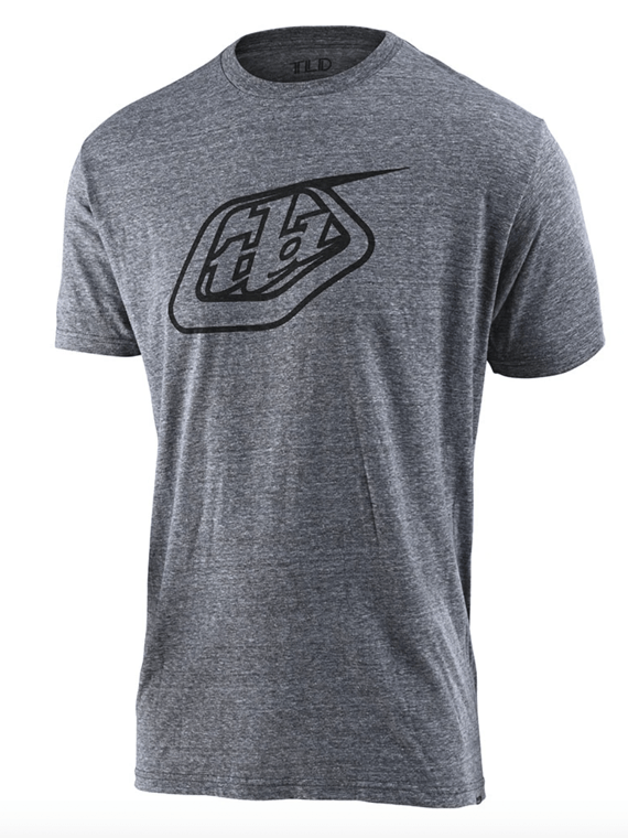 Polera Troy Lee Designs logo vintage gray snow
