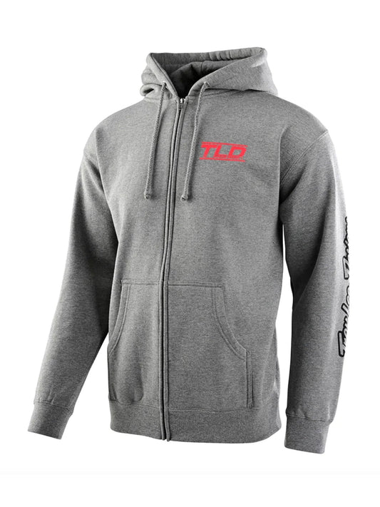 Polerón Troy Lee Designs con cierre speed logo gris