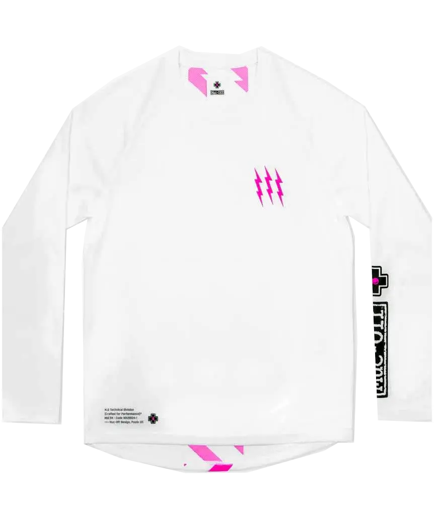 Muc-Off Long Sleeve Riders Jersery White L